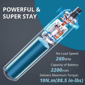 Tilswall 4V screwdriver blue torque dial enables precise fastening control