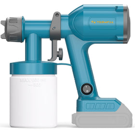 TILSWALL paint sprayer compact design for easy overhead painting and maneuverability.