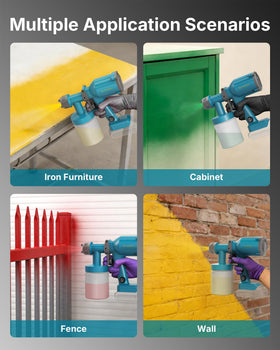 TILSWALL sprayer works well for fences, decks, and garden sheds.
