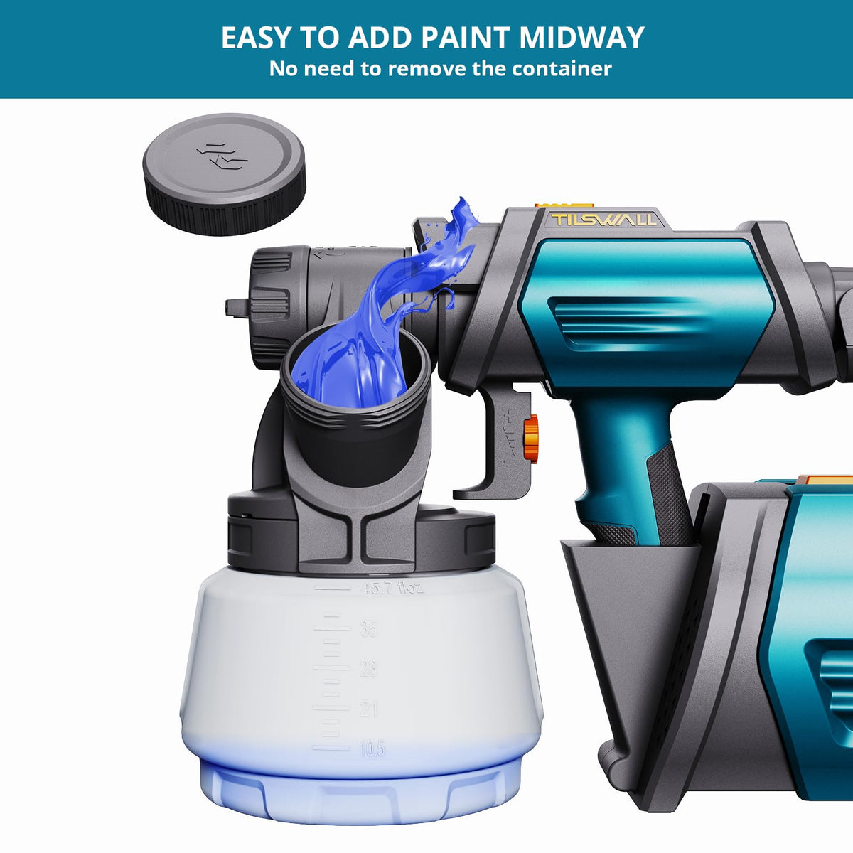 Tilswall Shark 800W brass nozzle 1mm for fine detail painting.