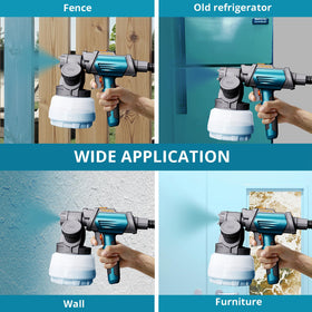 Tilswall Shark 800W horizontal oval spray mode for broad surfaces.