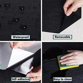 tiltil thick wear-resistant wallpaper provides durable coverage for desks and bookcases.