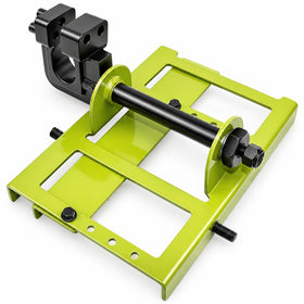Timber Tuff TMW-56 steel cutting guide in setup mode for on-site milling.