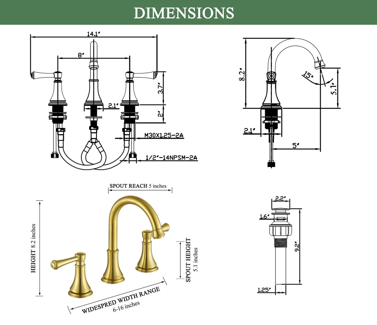 TimeArrow Brass waterway delivers durable, lead-free performance for long-term use.