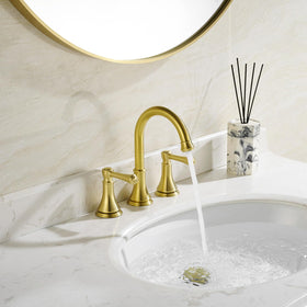 TimeArrow Two-handle levers provide precise temperature and flow control for daily use.