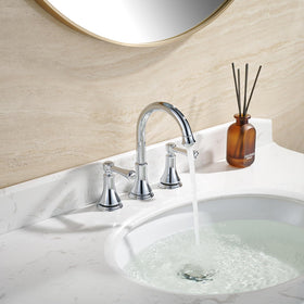 TimeArrow chrome pop-up drain included for a clean, complete vanity setup.