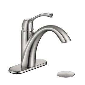TimeArrow TAF206-BN faucet with brushed nickel finish adds durable style to the bathroom.
