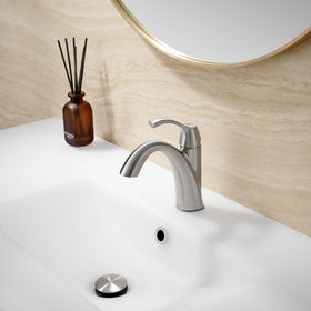 TimeArrow TAF206-BN single-handle design offers smooth control and easy use.