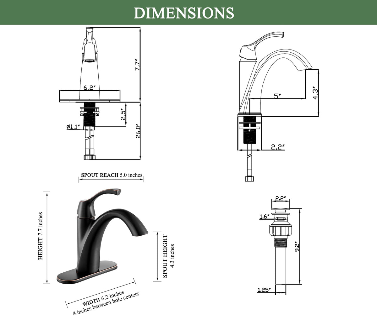 TimeArrow TAF206-ORB installation kit illustrating DIY mounting ease
