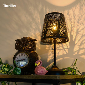 Timeflies compact 14.2-inch lamp fits bedside tables and small surfaces