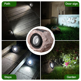 Timeflies Solar Rock Lights provide easy, low-maintenance outdoor lighting.