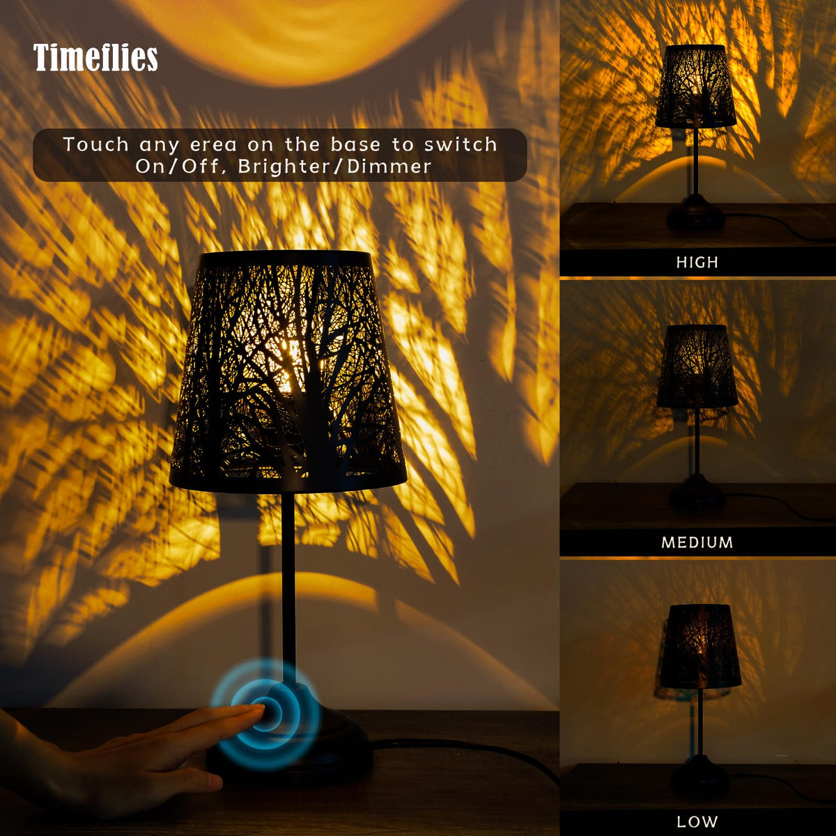 Timeflies vintage black metal design blends rustic and modern decor