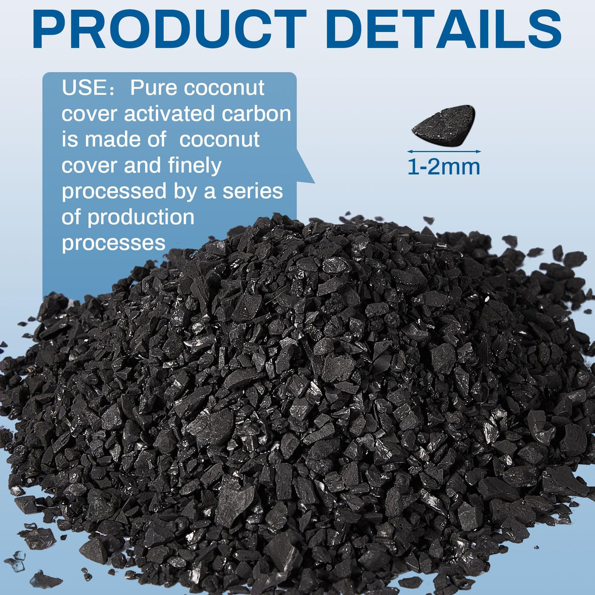 Timgle sleek black activated carbon filter media for stylish filtration integration
