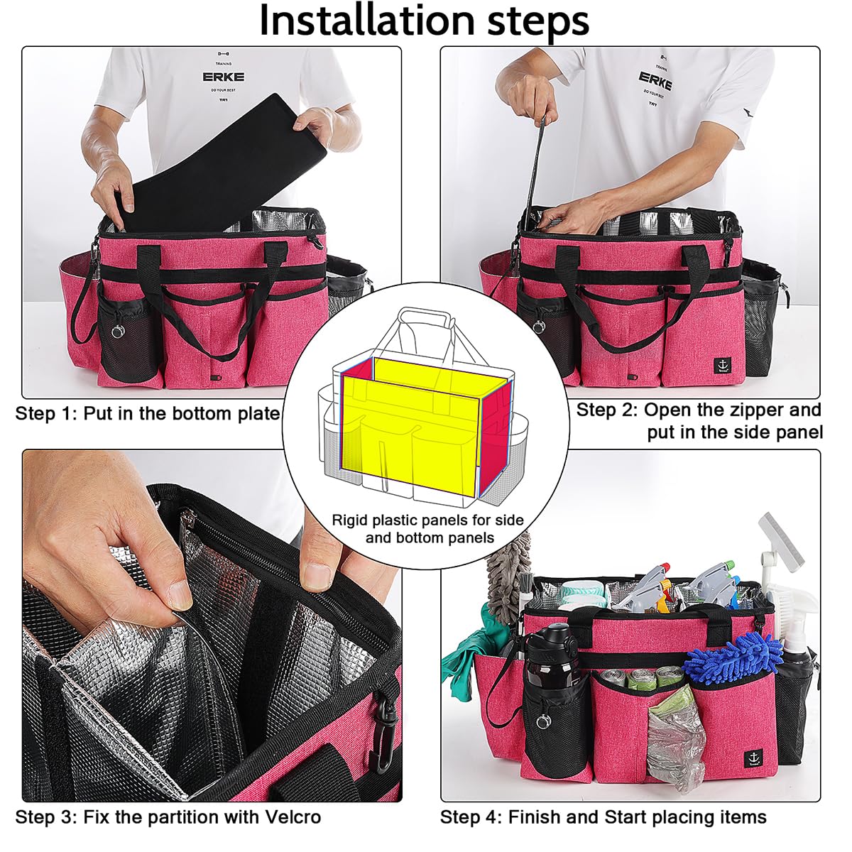 Timoxi Cleaning Caddy durable construction supports professional workloads.