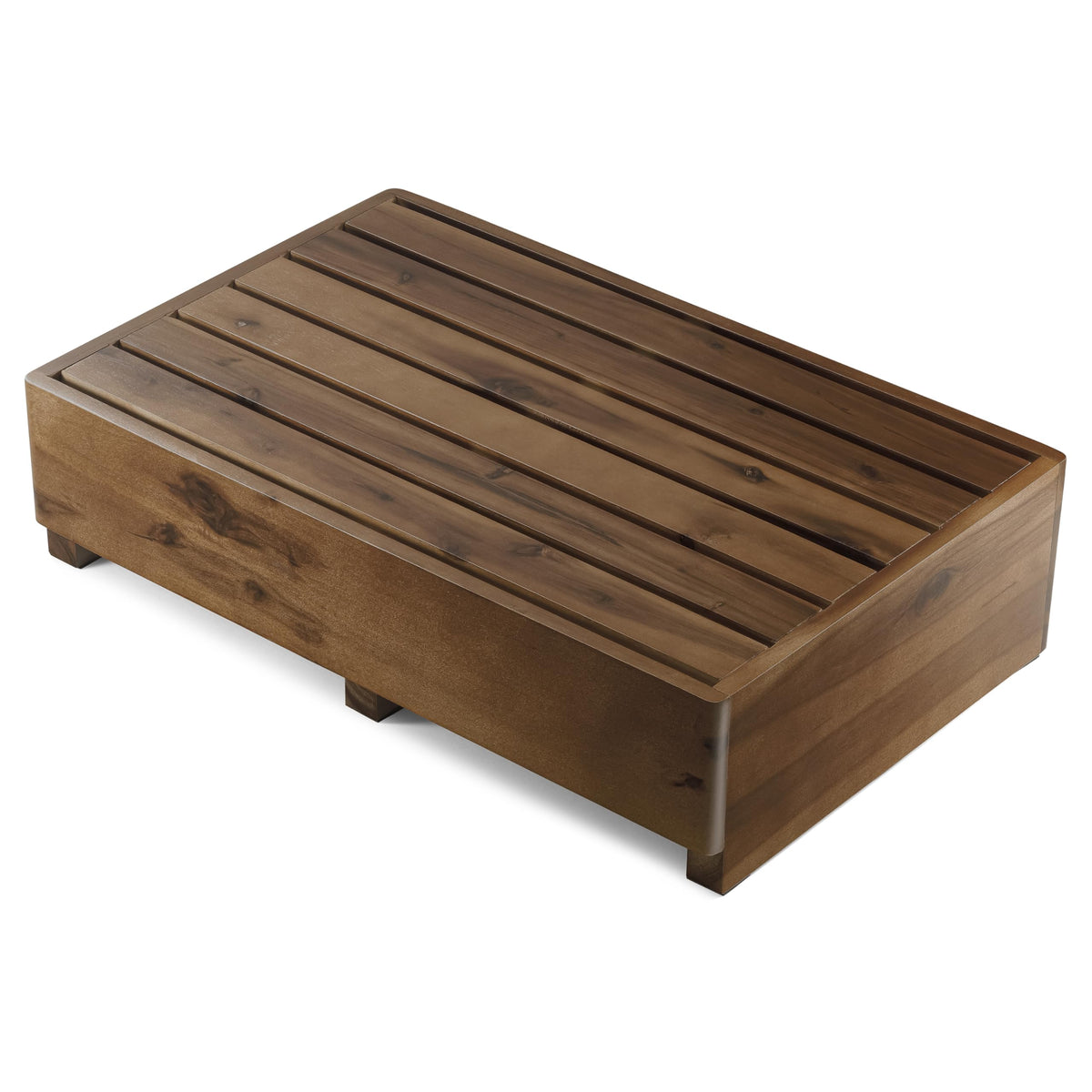 Tinamo one-step stool beside the bed for easy access and safety