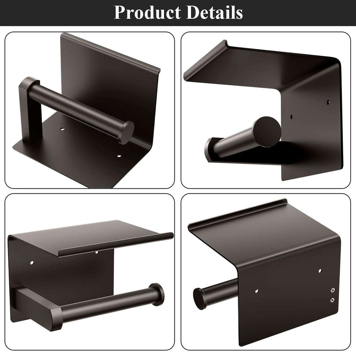 Tindbea hardware kit supports traditional mounting for versatile installation.