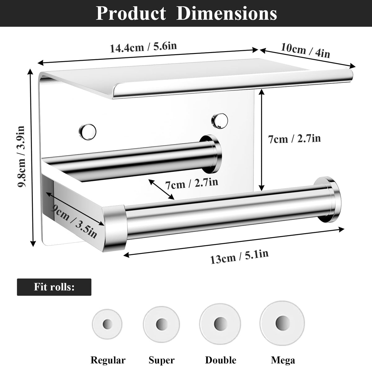 Tindbea screw kit option for secure wall mounting