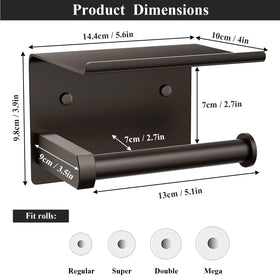 Tindbea SUS 304 stainless steel bathroom storage with bronze finish resists moisture.