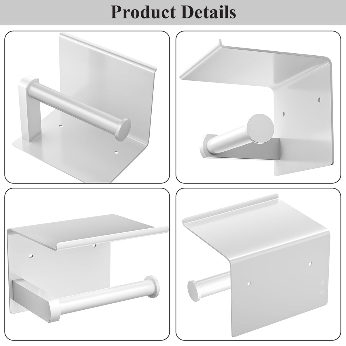 Tindbea white finish — clean look suitable for modern bathrooms.