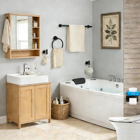 Tinecio durable matte-black finish withstands daily use in moisture-rich bathrooms.