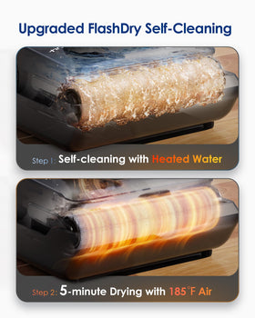 Tineco Floor ONE i6 Stretch anti-tangle design handles pet fur smoothly.