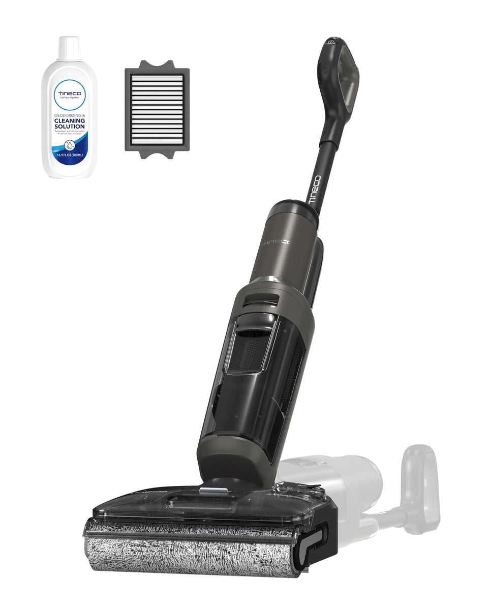 Tineco Floor ONE i6 Stretch suction-action shows strong cleaning power for dirt and hair removal.