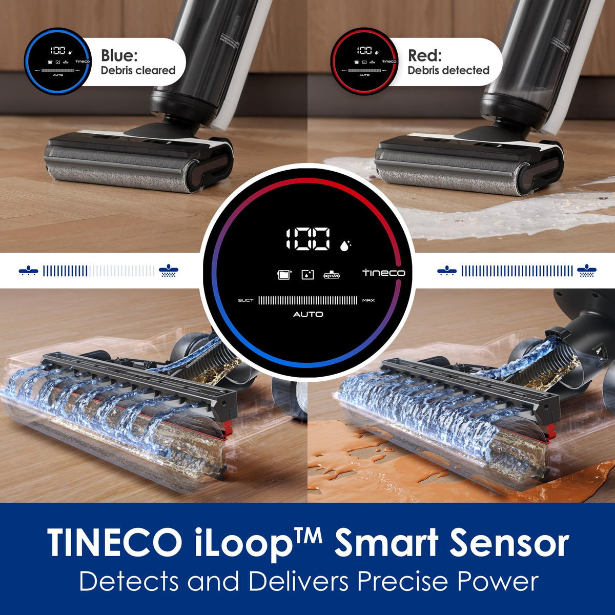 Tineco Floor ONE S5 self-cleaning cycle flushes tubing for low-maintenance use.