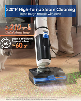 Tineco FLOOR ONE S6 Stretch 320F steam for tough grime dissolution