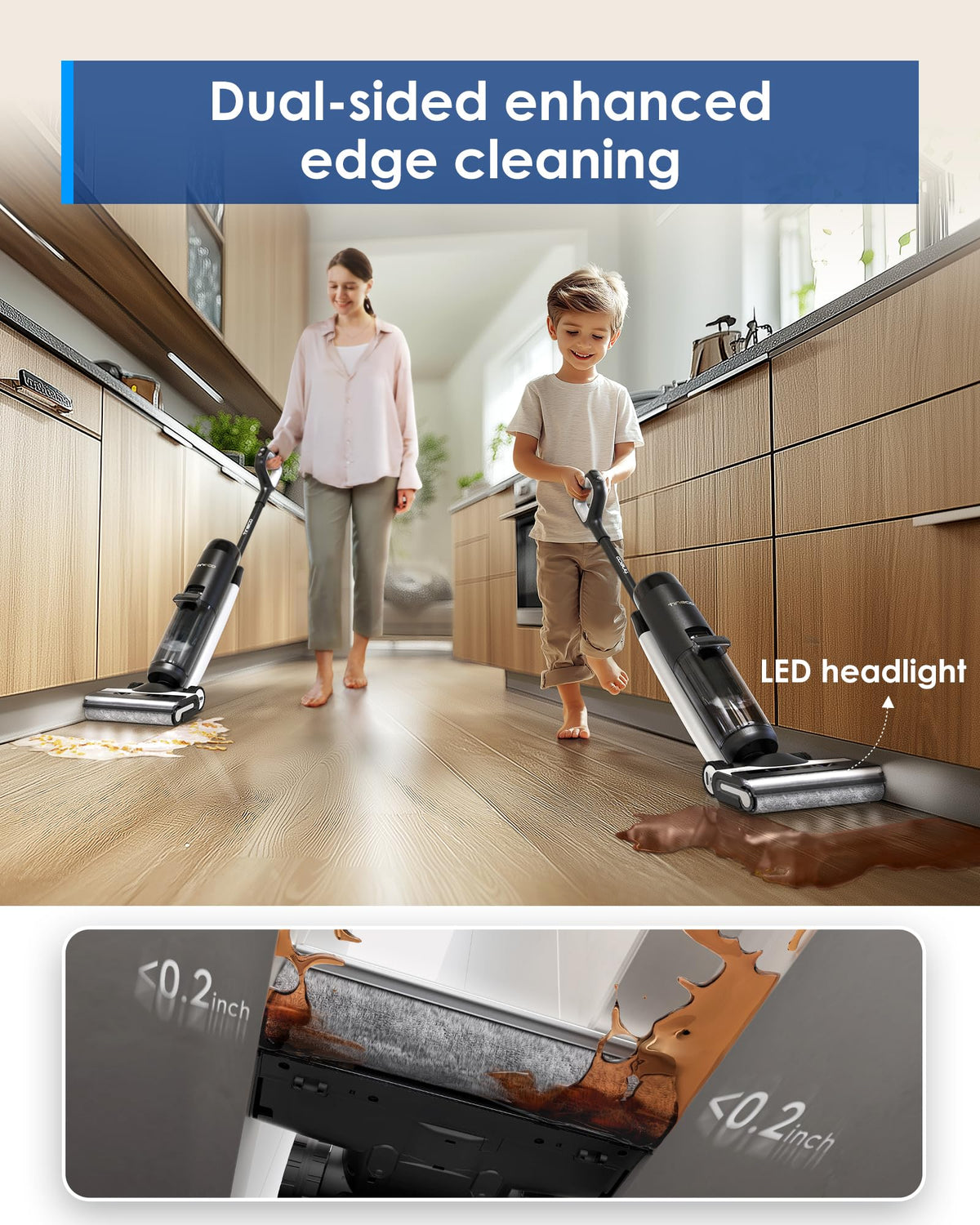 Tineco Floor ONE S7 PRO self-cleaning cycle for easy maintenance after cleaning.