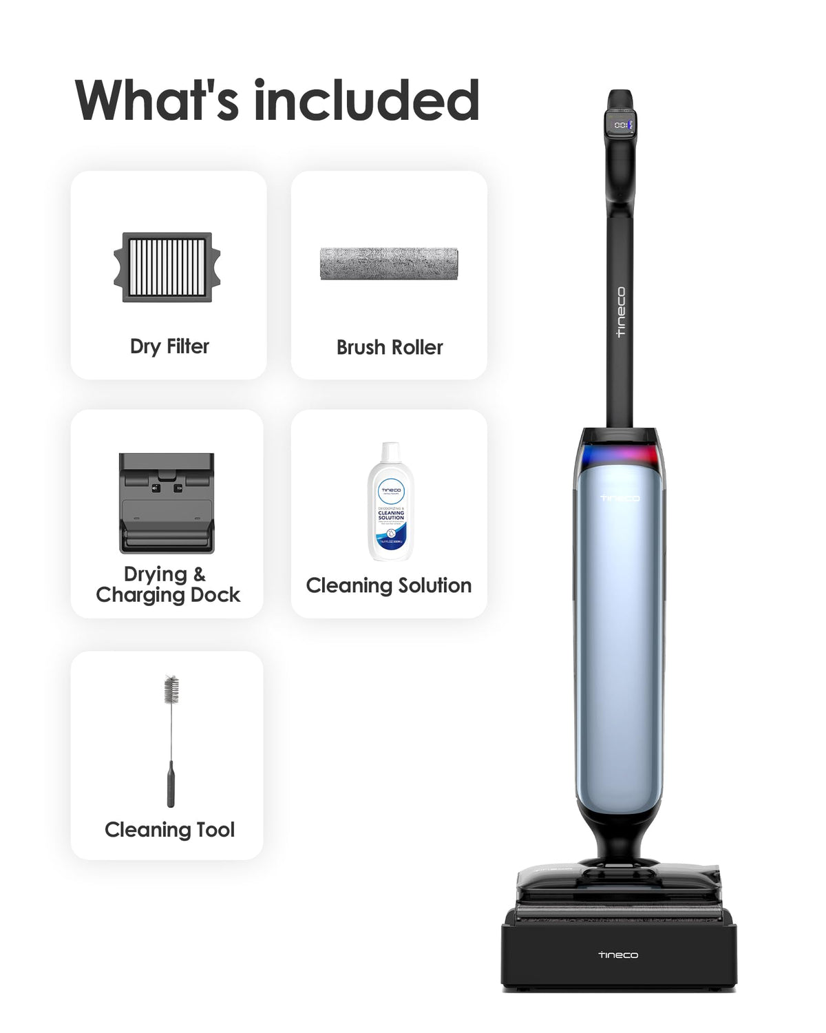 Tineco Floor One S9 Artist Pro 75-minute runtime supports longer cleans