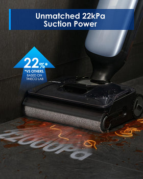 Tineco Floor One S9 Artist Pro suction power enables deep cleaning