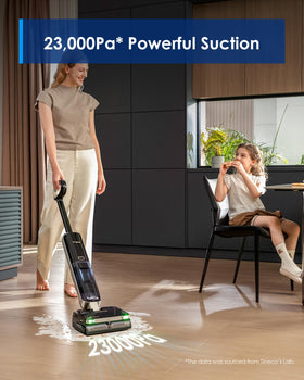 Tineco Floor One S9 Master Green Headlight reveals hidden dust.