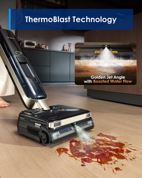 Tineco Floor One S9 Master hot water mopping tackles tough stains.