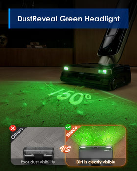 Tineco Floor One S9 Master 45° swivel design improves reach.