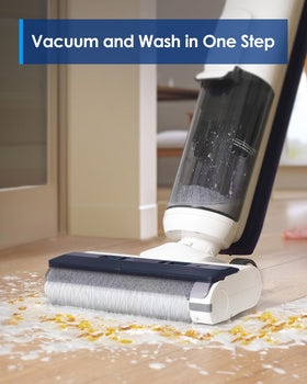 Tineco iFLOOR 5 Breeze Clean Water Scraper image keeps brush clean for better cleaning.