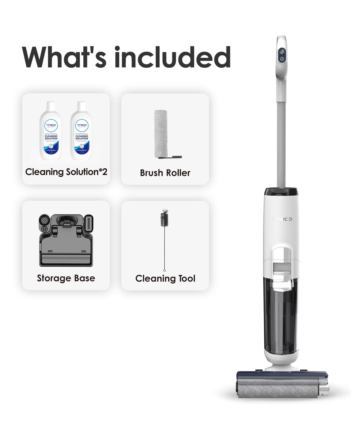 Tineco iFLOOR 5 Breeze One-Step Cleaning demo shows simple floor care.