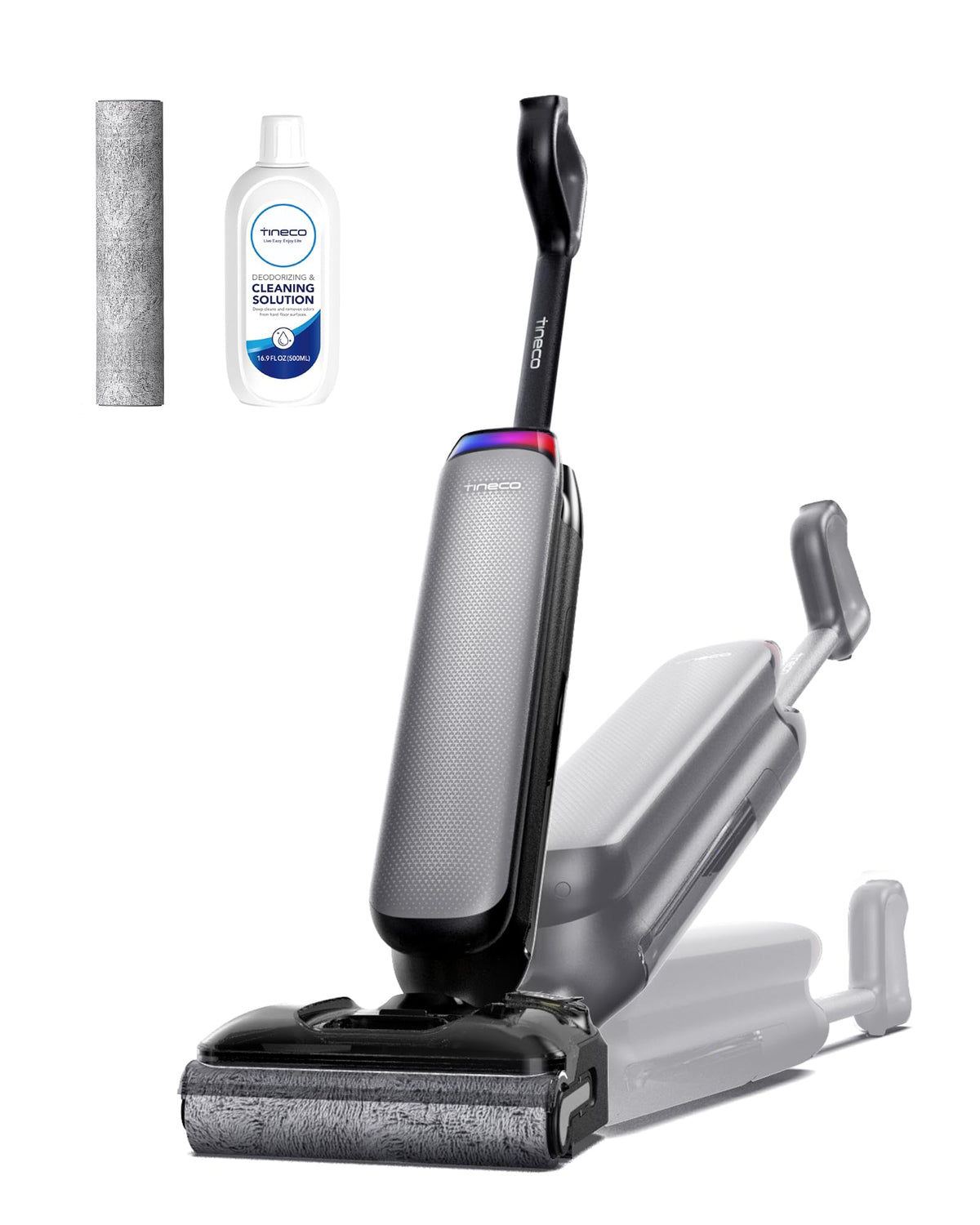 Tineco wet-dry vacuum cleaner shows 22kPa suction for deep cleaning