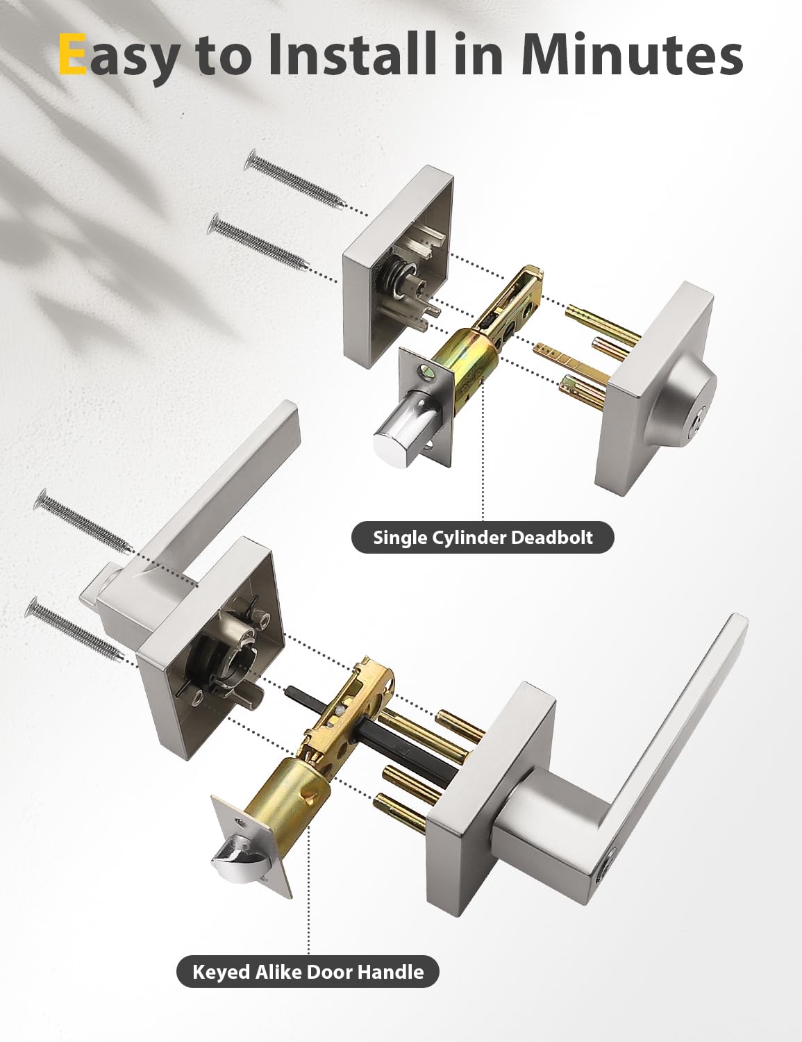 Tinewa anti-sawing bolt detail reinforces exterior door protection.