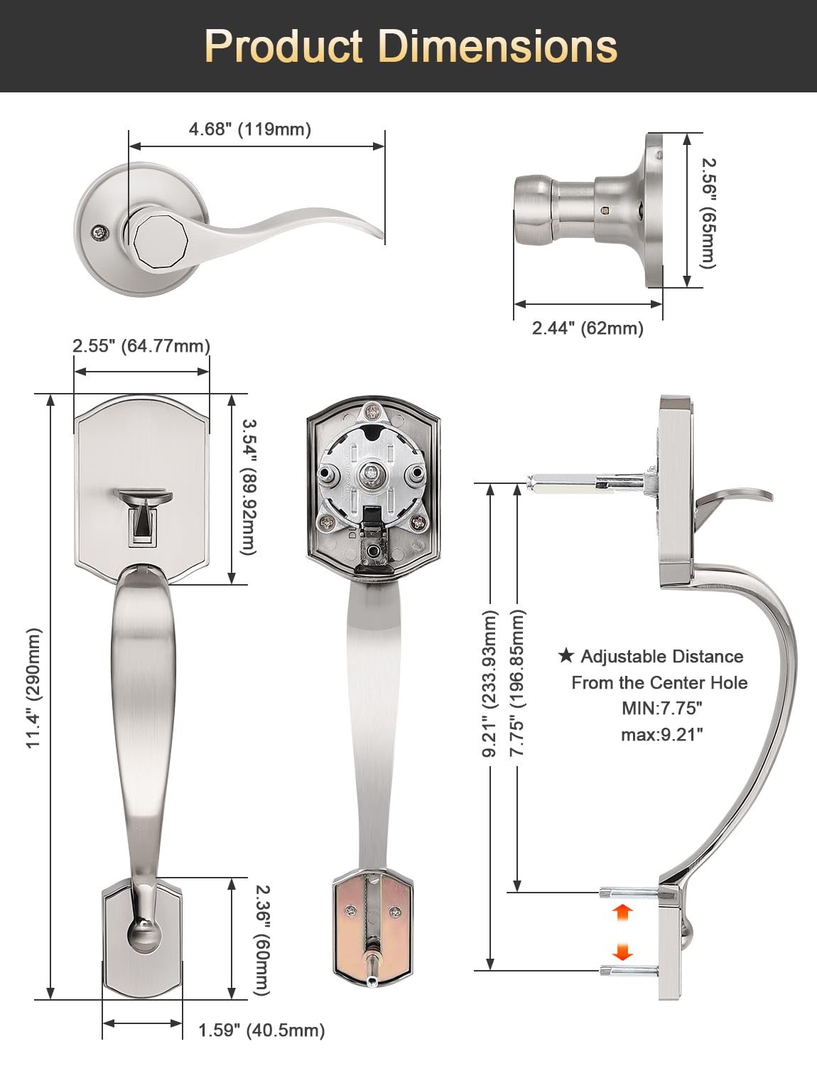 Tinewa Camelot accent wave lever highlights ergonomic grip and style