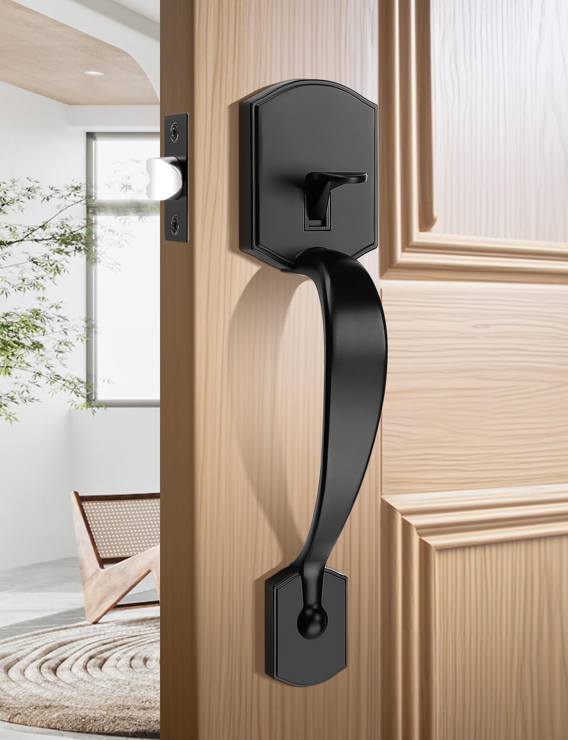 Tinewa Camelot Trim arched deadbolt for exterior security