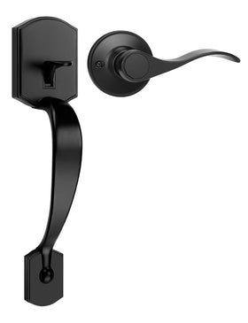 Tinewa Camelot Trim exterior view showing secure entry in matte black finish