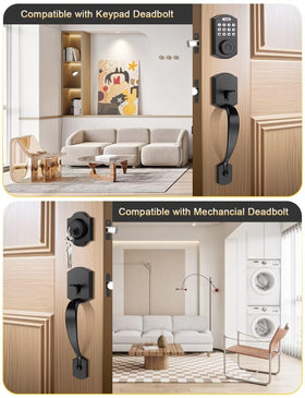 Tinewa Camelot Trim reversible interior lever for left or right-handed doors