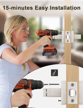 Tinewa privacy square handle with outside emergency release concept