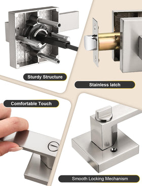 Tinewa privacy square inside thumb turn detail for private access control