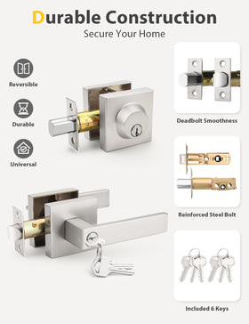 Tinewa reversible handle fits left or right doors for flexible installation.