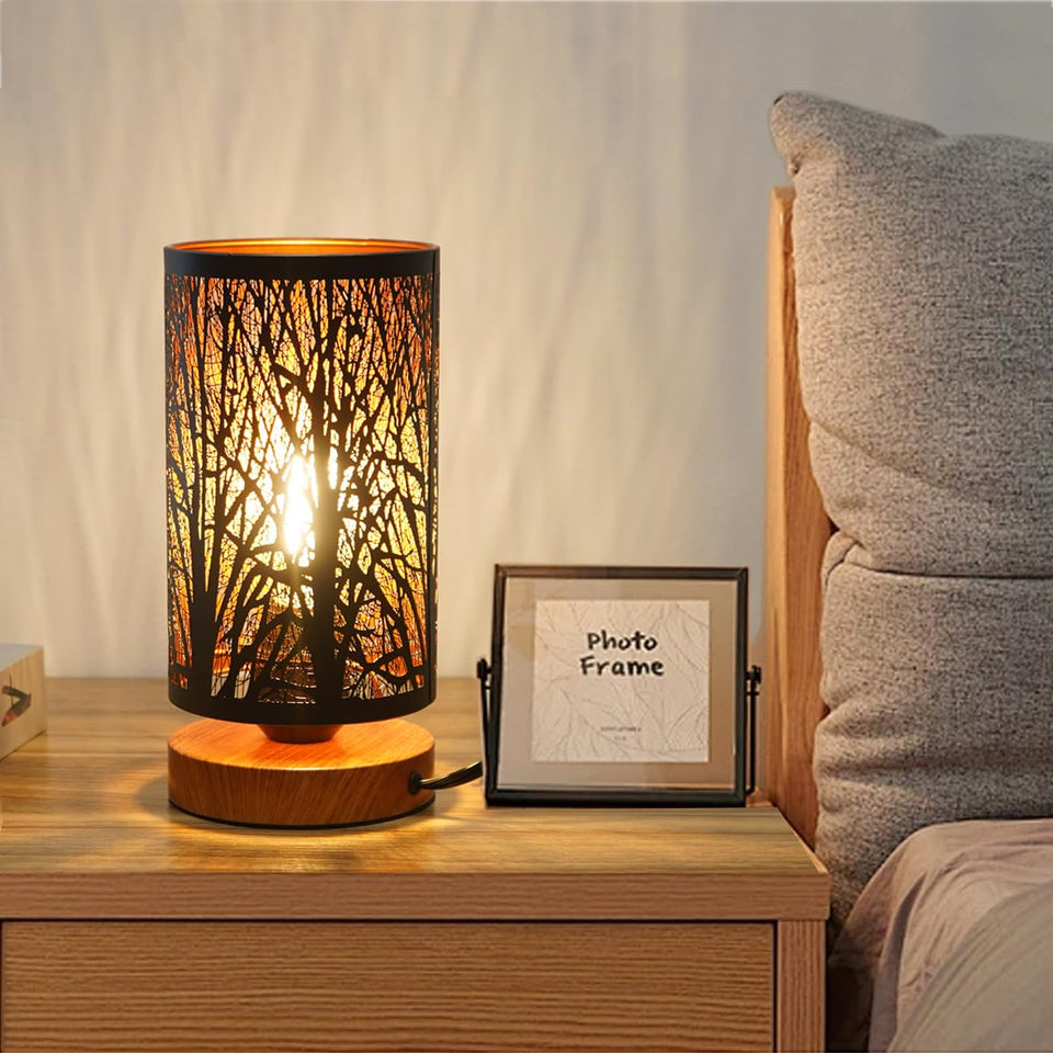 Tingsize small industrial table lamp with dimmable feature for bedside lighting
