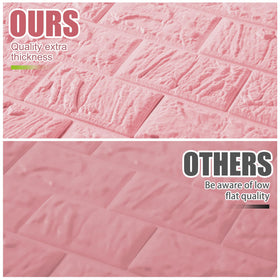 Tinlade 3D brick panel repaintable surface for color customization