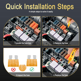Tinrbip 1332pcs color-coded casings speed identification of fuses