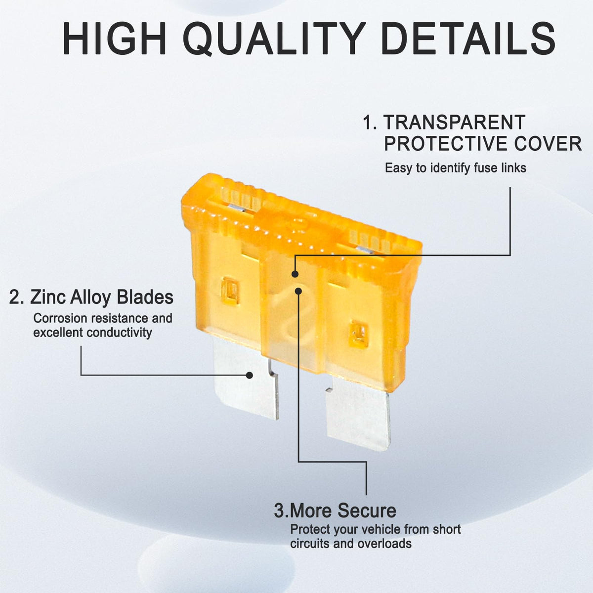 Tinrbip 1332pcs fuse puller for easy fuse removal and replacement