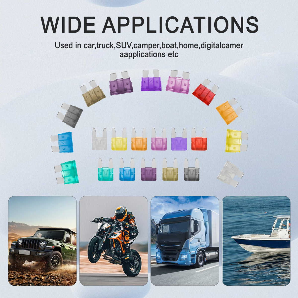 Tinrbip 1332pcs vehicle compatibility for cars, trucks, RVs, motorcycles
